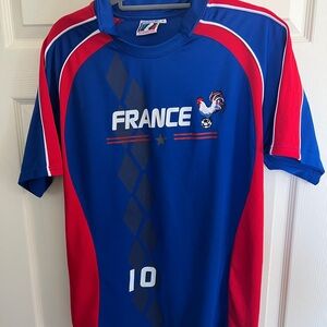 Vintage France #10 Men's Soccer Jersey